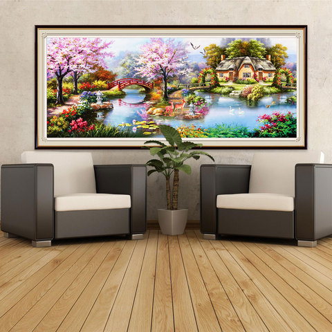 Diamond Painting Landscape Sale Diamond Art Embroidery Scenery Full Round Square Drill Mosaic Picture Of Rhinestone Home Decor ► Photo 1/6