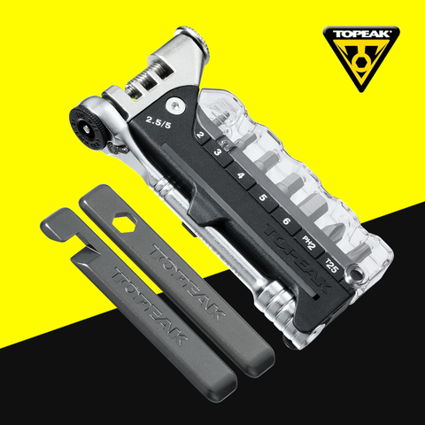 TOPEAK TT2520 RATCHET ROCKET Tool 15 Function T25 Hardened steel bits Chain pin breaker Tool Multifunction Tools Kit ► Photo 1/6