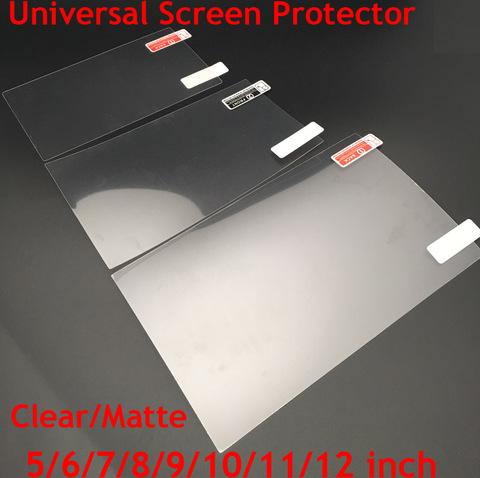 3pcs Universal 5/6/7/8/9/10/11/12inch Screen Protectors Clear/Matte Protective Film mobile Smart phone Tablet/Car GPS LCD/MP3 4 ► Photo 1/6