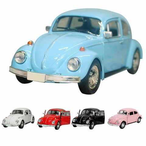 UK Vintage Beetle Diecast Pull Back Car Model Toy Children Gift Table Top Decor ► Photo 1/6