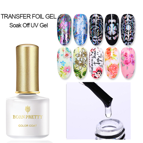 BORN PRETTY 6ml Transfer Foil Gel Nail Polish Adhesive Sticker Nail Glue Soak Off UV Printing Gel Varnish varnish ► Photo 1/6