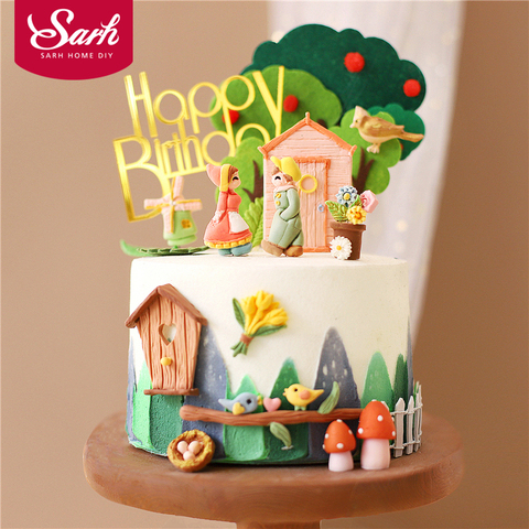 Idyllic Silicone Fondant Cake Moulds for Kitchen Bouquet Birds Branch Molds Collection Baking Chocolate Sugarcraft Decor Tools ► Photo 1/5