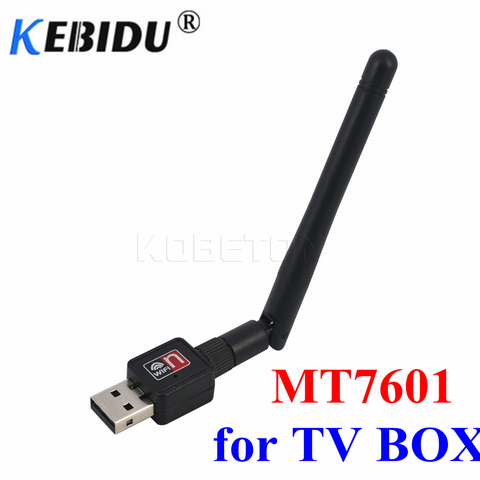 KEBIDU 150Mbps Mini USB WiFi LAN Adapter MT7601 WiFi Wireless Adapter 150M Network LAN Card Wholesales ► Photo 1/6