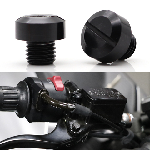 10MM Motorcycle Universal CNC Aluminum Mirrors Hole Screws Plug Cap For Yamaha MT09 Kawasaki Honda For 390 Suzuki Modified ► Photo 1/6