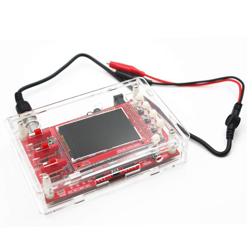 DSO138 2.4" TFT Digital Oscilloscope Acrylic Case DIY Kit SMD Soldered New 