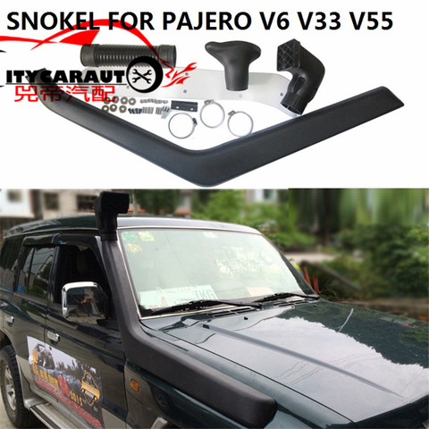 CITYCARAUTO AUTO AIRFLOW SNOKEL KIT Fit FOR MITSUBISHI PAJERO V33 V55 V6 Air Intake LLDPE Snorkel Kit Set SMV33 ► Photo 1/6