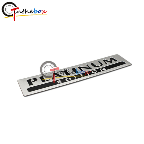 GTinthebox 1X Aluminum PLATINUM EDITION for Special Limited Pathfinder Emblem Badge Sticker ► Photo 1/4