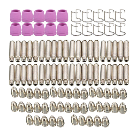 100pcs WSD60 G55 Plasma Cutter 60A AG-60 Plasma Torch Tip Electrode Consumable Cutter accessories Kit Of WSD60 WSD60P AG60 ► Photo 1/3