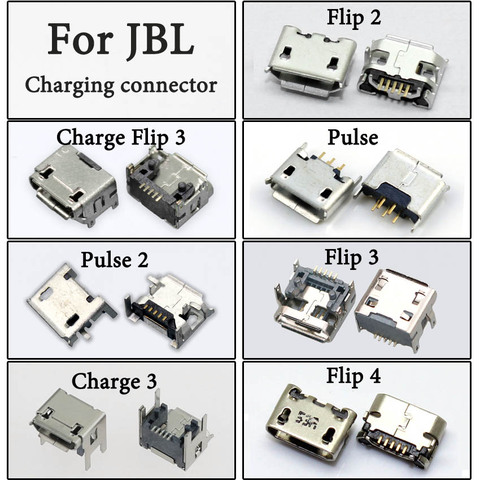 5pcs Micro USB charging Jack Connector socket Data port jack Dock tail plug For JBL Charge 3 Flip 4 3 2 Pulse 2 flip4 ► Photo 1/6