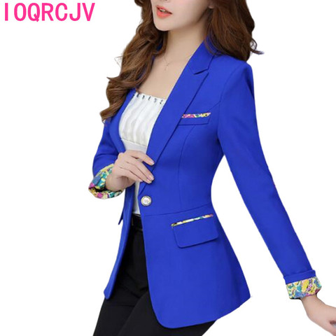 Black Women Blazer 2022 New Blazers Lady Office Work Suit Jackets Coat Long Sleeve Slim Vintage Female Blazer Femme Jackets P261 ► Photo 1/6