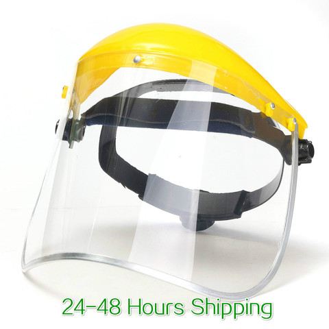 Protective MaskTransparent PVC Anti-Saliva Dustproof Faces Shields Screen Spare Visors  Face Mask Respiratory tract Protection ► Photo 1/6