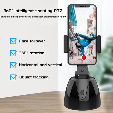 Apai Genie Auto Smart Shooting Selfie Stick 360° Object Tracking Holder All-in-one Rotation Face Tracking Camera Phone Holder ► Photo 1/6