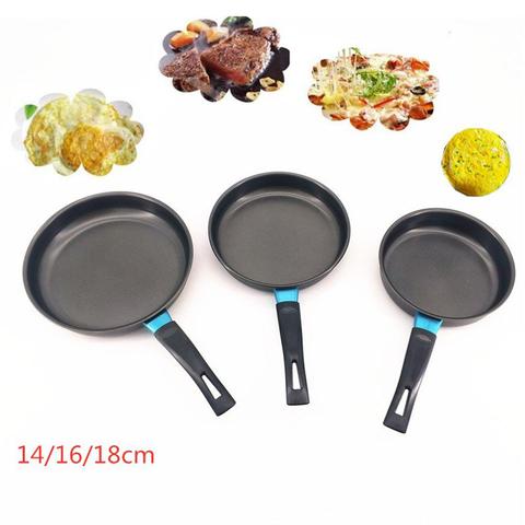 14/16/18cm Mini Non-sticky Flat Base Egg Cookie Frying Pan For Induction Cooker ► Photo 1/6