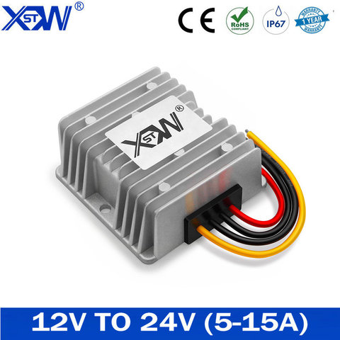 XWST 12V to 24V 5A 8A 10A 15A Boost DC DC Converter 12 Volt Step-up to 24 Volt Power Voltage Regulator For Car LED Free Shipping ► Photo 1/6