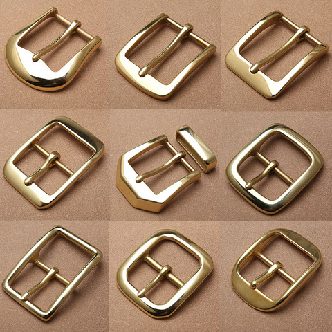 4.0 fine polishing belt buckle belt buckle belt head pin buckle pants head men's high-grade accessories clip pure brass ► Photo 1/6