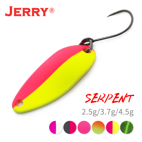 Jerry Serpent Micro Fishing Spoons Brass Wobbler Lake Area Trout Chub Perch Metal Lures Baubles ► Photo 1/6
