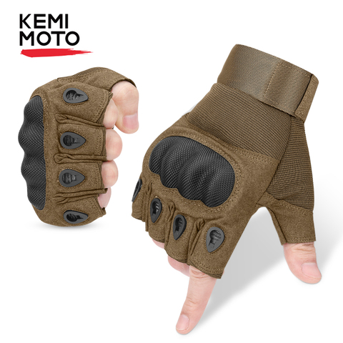 KEMIMOTO Half Fingers Tactical Gloves Motorcycle Gloves Protective Gear Racing Biker Riding Motorbike Moto Motocross Glove ► Photo 1/6