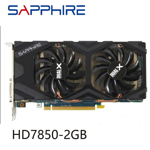 Used SAPPHIRE HD 7850 2GB Video Cards GPU For AMD Radeon HD7850 2GB Graphics Cards GDDR5 Desktop Computer PC Gaming HDMI DVI ► Photo 1/6
