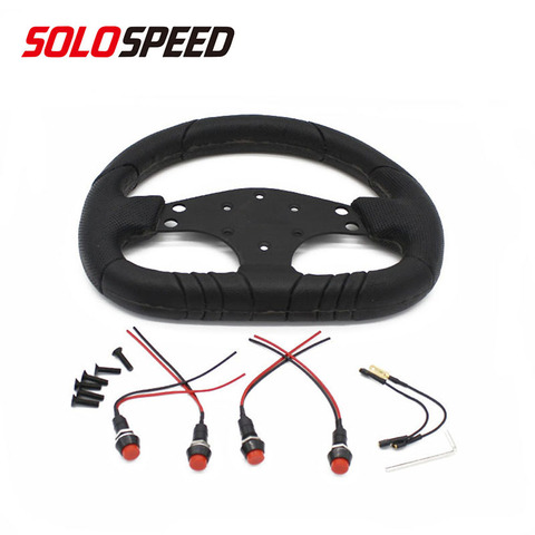 Universal D- Flat style Steering Wheel Drift Sport Steering Wheel ► Photo 1/1