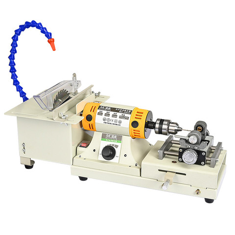 220V 850W 5 IN 1 Multifunctional Desktop Polishing Machine Jade Carving Grinding Cutting Machine Round Bead Punching Machine ► Photo 1/5