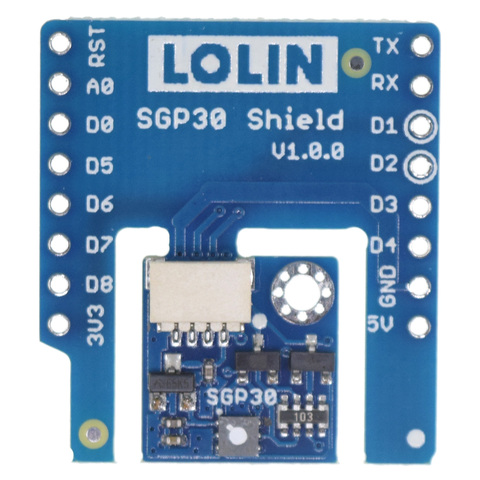 SGP30 Shield V1.0.0 AIR QUALITY SENSOR TVOC ECO2 for LOLIN D1 mini D32 ► Photo 1/5