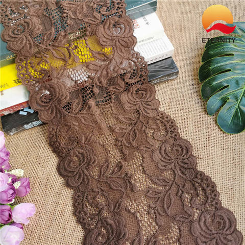 E2007 Width 15cm Bright red Colorful latest style of thick lace trim for clothing decoration ► Photo 1/6