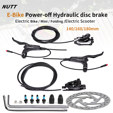 NUTT MTB E-Bike Electric Scooter Bicycle Hydraulic Brake Disc 140mm 160 180 KUGOO G-Booster Power-off Shifter Bicycle HS1 Rotor ► Photo 1/6