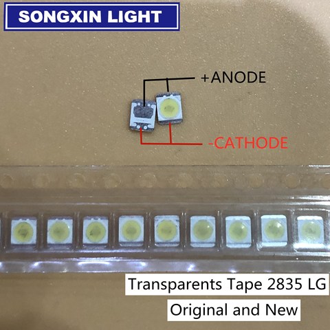 Innotek 2835 3v Backlight 3528 LG Original SMD Led Cold White 1W 100lm For TV/LCD Application Transparents Tape same with image ► Photo 1/6