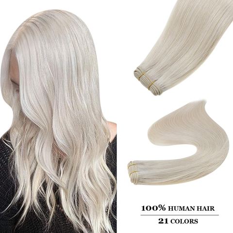 [12 Colors]Ugeat Hair Weft Extensions Human Hair 14-24