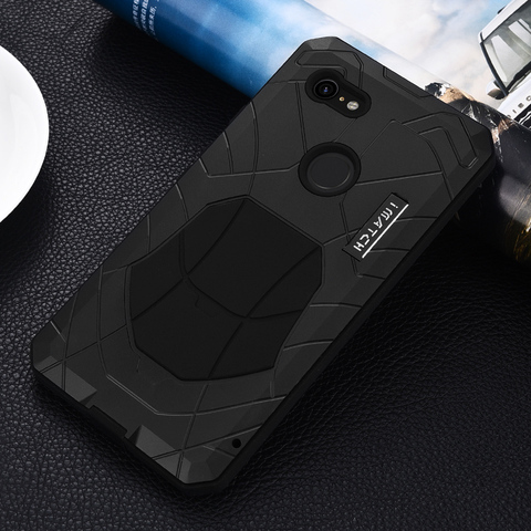 IMATCH Aluminum Metal Silicone Shockproof Case Cover For Google Pixel 3 / 3 XL / 3A XL / 4A Dirt Shock Proof Cover Case ► Photo 1/6