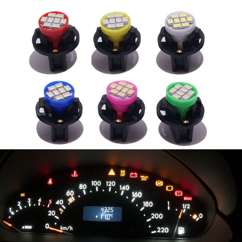 6pcs  T10 Led W5W 12V Auto Bulb With Twist Lock car Dashboard Instrument lamps Panel Light kit For Volvo S60 S70 S90 V70 V90 C70 ► Photo 1/6