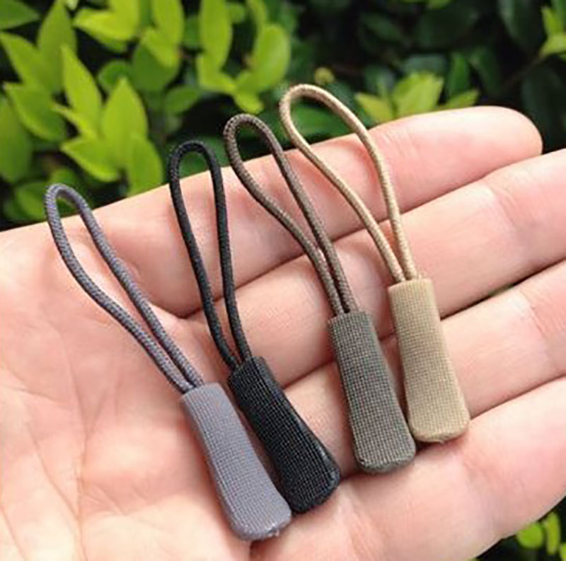 10PCS Zipper Puller Outdoor Camping Backpack Zipper Pull Cord Clothes Accessory 