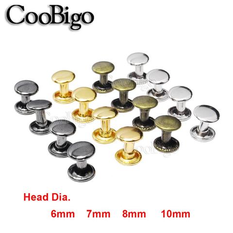 100 Set Metal Rivets Studs Round Cap Rivet for Leather Craft Bag Belt Clothing Garment Shoes Pet Collar Decor Sewing Accessories ► Photo 1/5