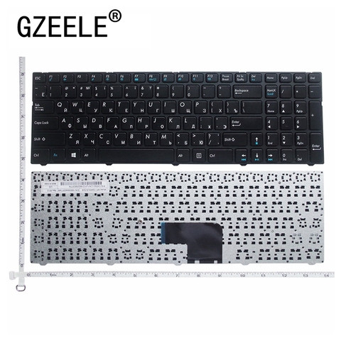 GZEELE Russian RU Keyboard for DNS Pegatron C15 C15A C15E C17A C15B 0KN0-CN4RU12 MP-13A83SU-5283 0803498 KLAVYE PG-C1 with frame ► Photo 1/5