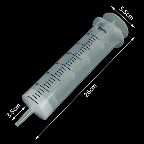 Hot 300ml Plastic Syringe Reusable Large Capacity Measuring Injection Syringe ► Photo 1/6