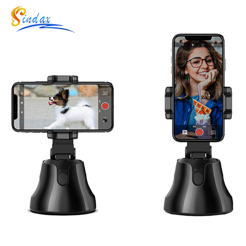 Smart Tracking Gimbal Smartphone Gimbal 360° Tracking Camera Face Recognition Mobile Phone Holder  for Vlog Live Video Record ► Photo 1/6
