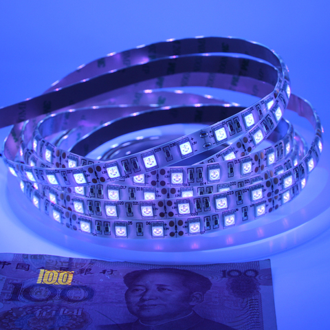 UV Led Strip light Invisible 395-400nm 12V 5050 SMD 60leds/m 1m 5m waterproof Ultraviolet Ray LED Ribbon Flexible Tape lamp ► Photo 1/6