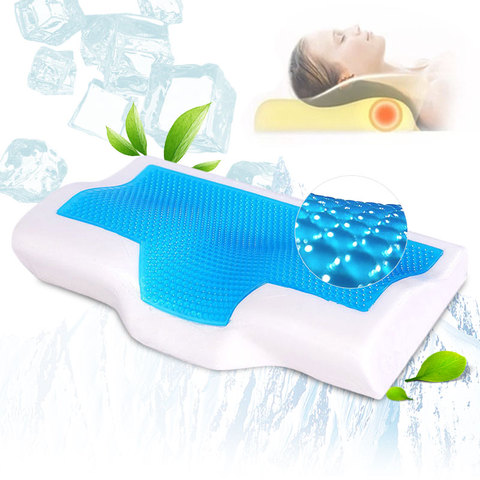 1 Pcs Memory Foam Gel Pillow 60x35x12cm Summer Ice-cool Slow Rebound Pillow Neck Orthopedic Soft Sleep Pillow For Home Beddings ► Photo 1/6