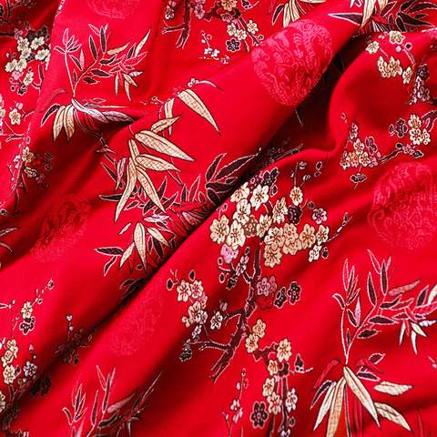 Brocade jacquard fabric for sewing cheongsam and kimono patchwork needlework damask material DIY silk garment fabrics ► Photo 1/6