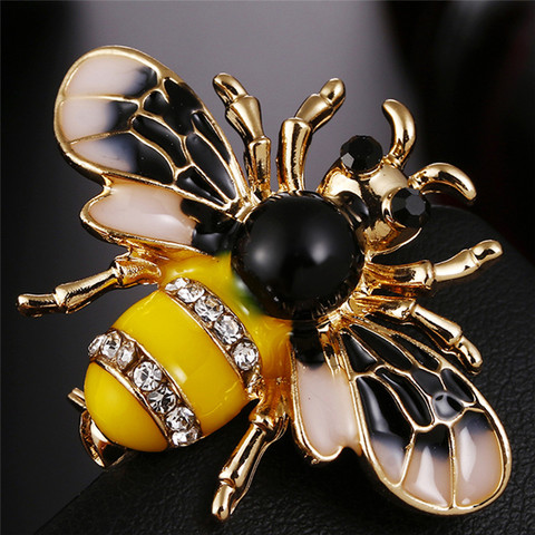 Unisex Enamel Bee Brooches Insect Brooch Pin Cute Small Badges Fashion Jewelry Wholesale Women and Men Jewelry hot ► Photo 1/6