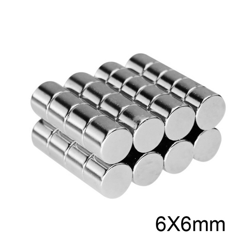 100/300/500pcs 6x6 mm N35 Round Magnets 6mmx6mm Neodymium Magnet Dia 6x6mm Permanent NdFeB Strong Powerful Magnets D 6*6 mm ► Photo 1/6