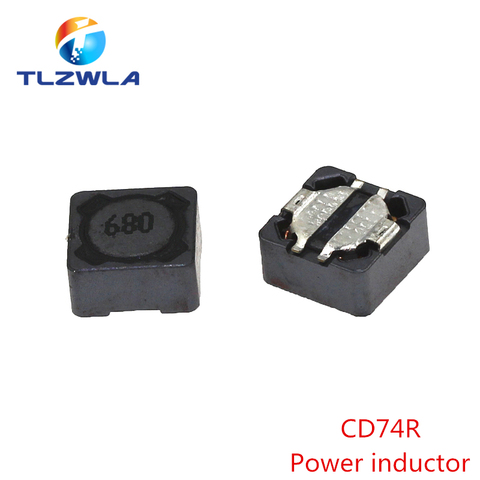 20pcs CD74R Power inductor 2.2/3.3/4.7/6.8/10/15/22/33/47/68/100/150/220/330/470UH SMD inductance CD74 7*7*4mm ► Photo 1/4