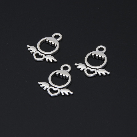 30pcs  Silver Color Lovely Angels With Wings Charms Pure Angel Pendant Bracelet Necklaces Jewelry Supplies A3358 ► Photo 1/5