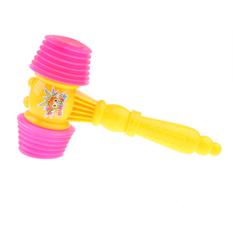 Large Plastic Squeaky Hammer with Whistle, Kids Sound Toy, Birthday Gift, Party Supplies ► Photo 1/6