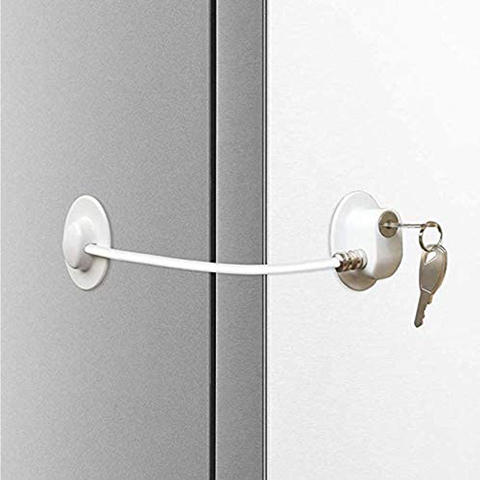 Security Lock Magnetic Cupboard Door  Safety Closet Child Magnet -  Adhesive Door Key - Aliexpress