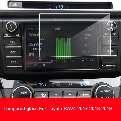 Tempered Glass For Toyota RAV4 2017 2022 GPS Navigation Screen Protector Cover Protective Film ► Photo 1/2