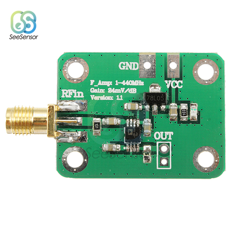 0.1-440 MHz AD8310 High Speed High Frequency RF logarithmic Detector Power Meter Module for Amplifier RSSI Pulse Detection ► Photo 1/6