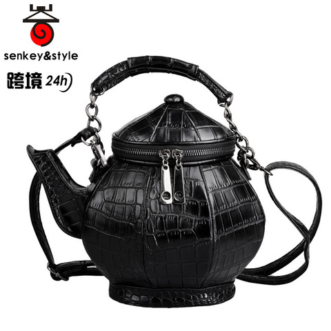 HOT kettle Messenger bag Unisex Hard Cool Personality Satchel Korean Female Male Single Shoulder Handbag Bag Teapot bag ► Photo 1/4