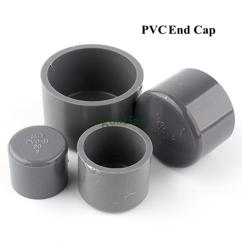 2~100pcs Inner Diameter 20~50mm PVC Pipe End Cap Connector Aquarium Fish Tank Hydroponic Planting Frame End Plug Joint Fittings ► Photo 1/6