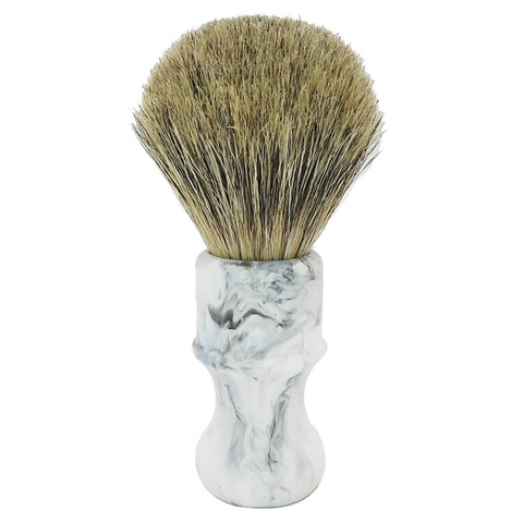 Dscosmetic boar bristle hair and badger hair knot shaving brush with resin handle ► Photo 1/6